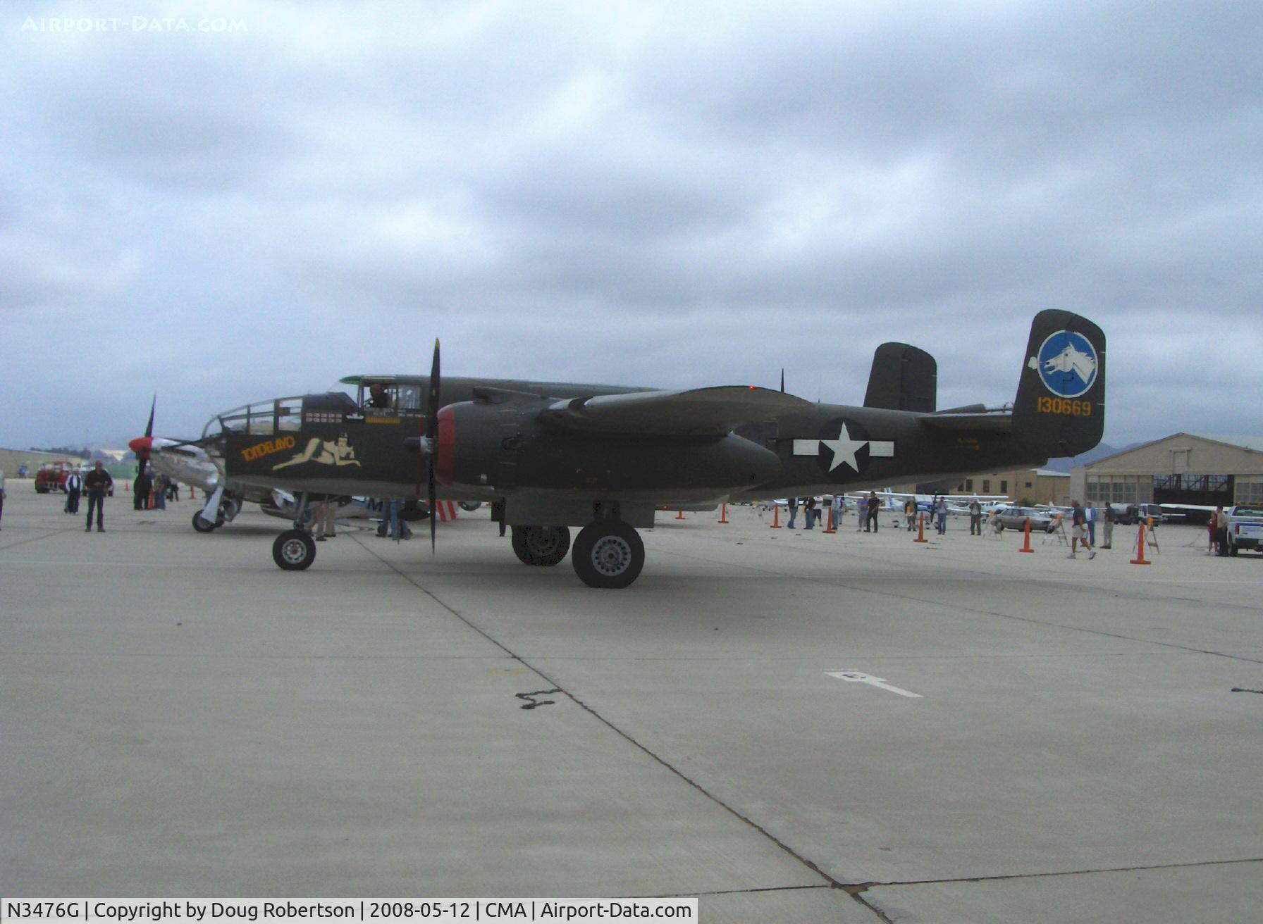N3476G, 1944 North American B-25J Mitchell C/N 108-33257, 1944 North American B-25N MITCHELL 'Tondelayo' as NL3476G, two Wright Cyclone R-2600s 1,700 Hp each, Limited class