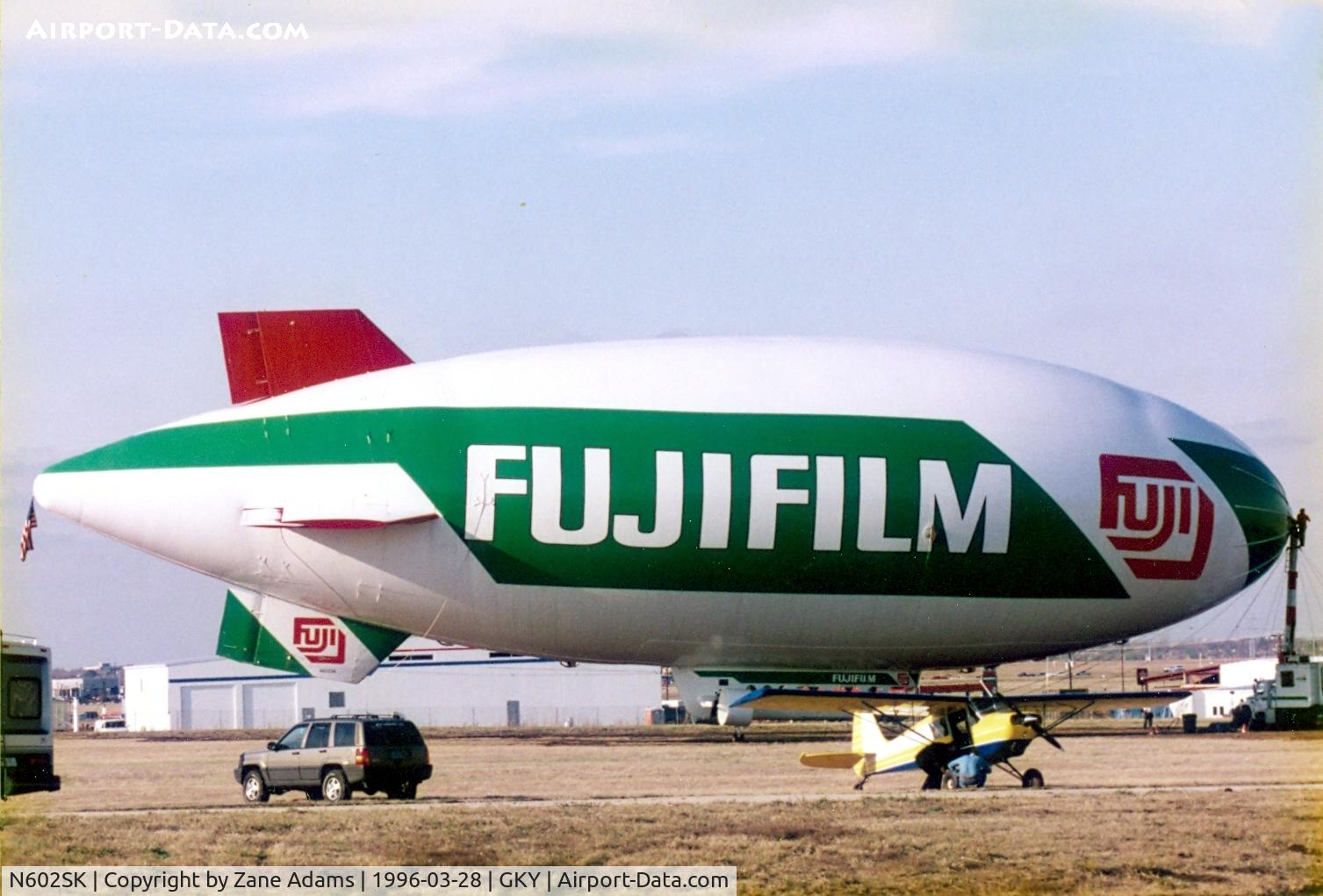 N602SK, Airship Industries Skyship 600 C/N 1215/07, Fuji Blimp at Arlington Municipal