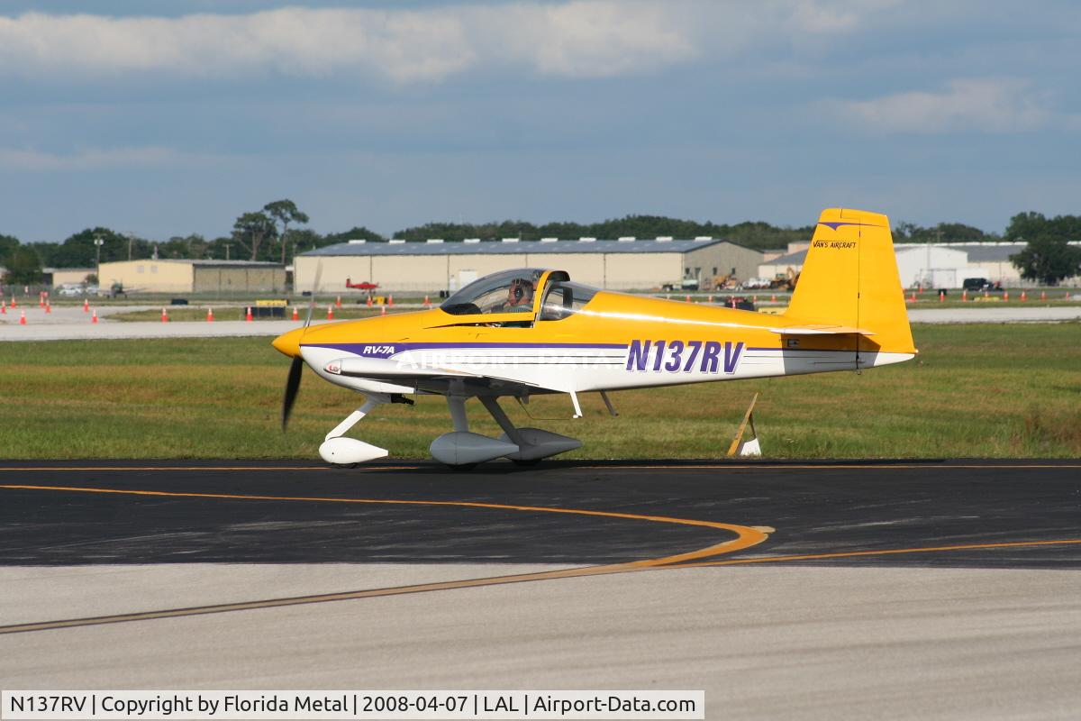 N137RV, 2001 Vans RV-7 C/N 1, RV-7