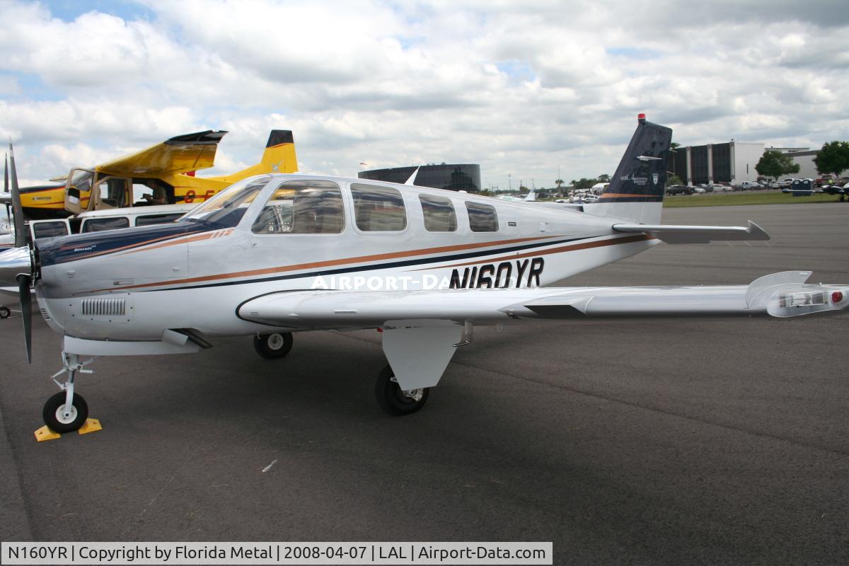 N160YR, 2008 Hawker Beechcraft Corp G36 Bonanza C/N E-3828, Beech G36