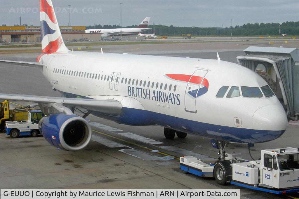 G-EUUO, 2003 Airbus A320-232 C/N 1958, Stockholm Arlanda Sweden
