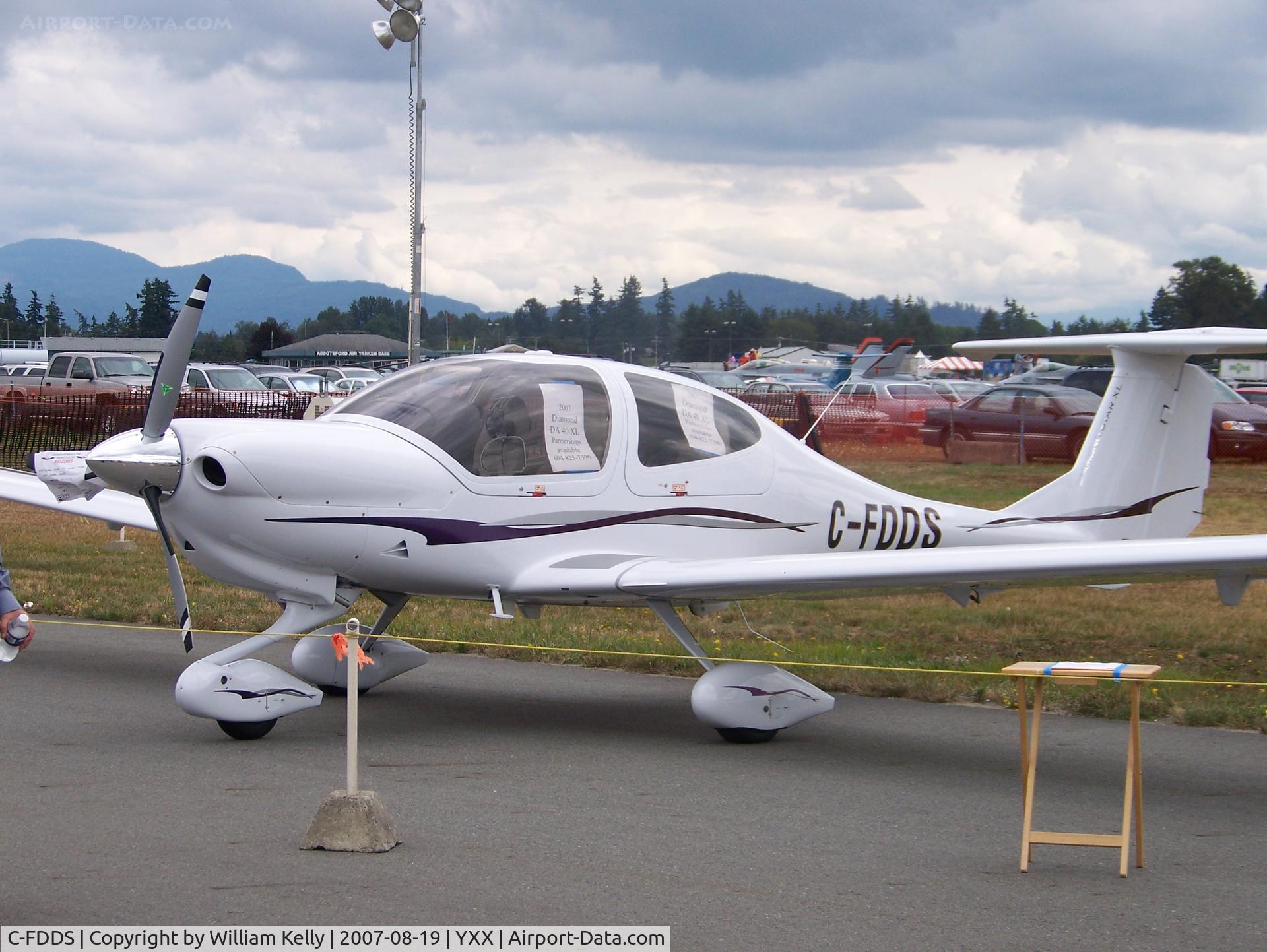 C-FDDS, 2007 Diamond DA-40 Diamond Star C/N 40.755, 2007 Diamond DA 40 XL at Abbotsford