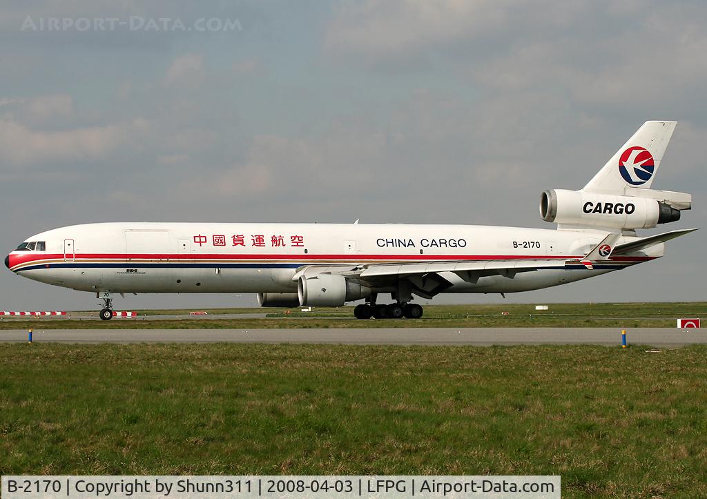 B-2170, 1991 McDonnell Douglas MD-11F C/N 48461, Taxiing to the Cargo apron...