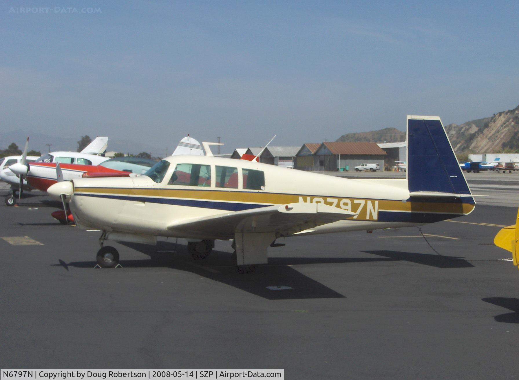N6797N, 1968 Mooney M-20G Statesman C/N 680099, 1968 Mooney M20G STATESMAN, Lycoming O&VO-360 180 Hp