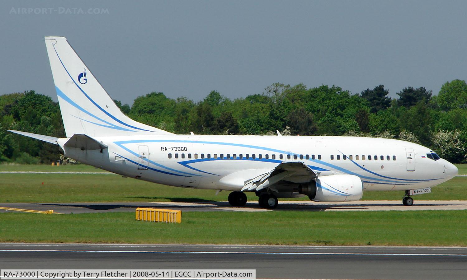 RA-73000, 2000 Boeing 737-76N C/N 28630, The UEFA Cup Final (Soccer) in Manchester UK attracted a number of Airliners and Bizjet visitors