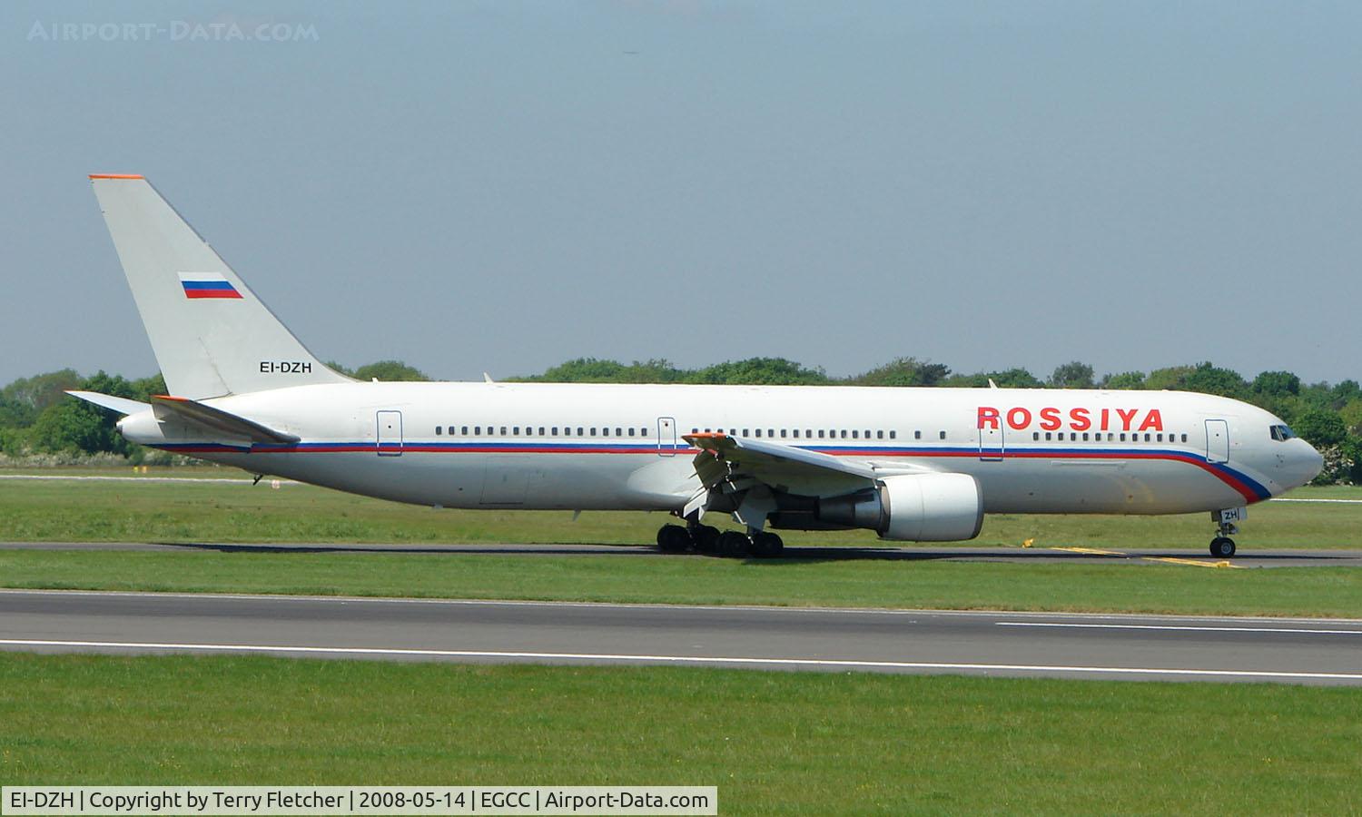 EI-DZH, 2002 Boeing 767-3Q8/ER C/N 29390, The UEFA Cup Final (Soccer) in Manchester UK attracted a number of Airliners and Bizjet visitors