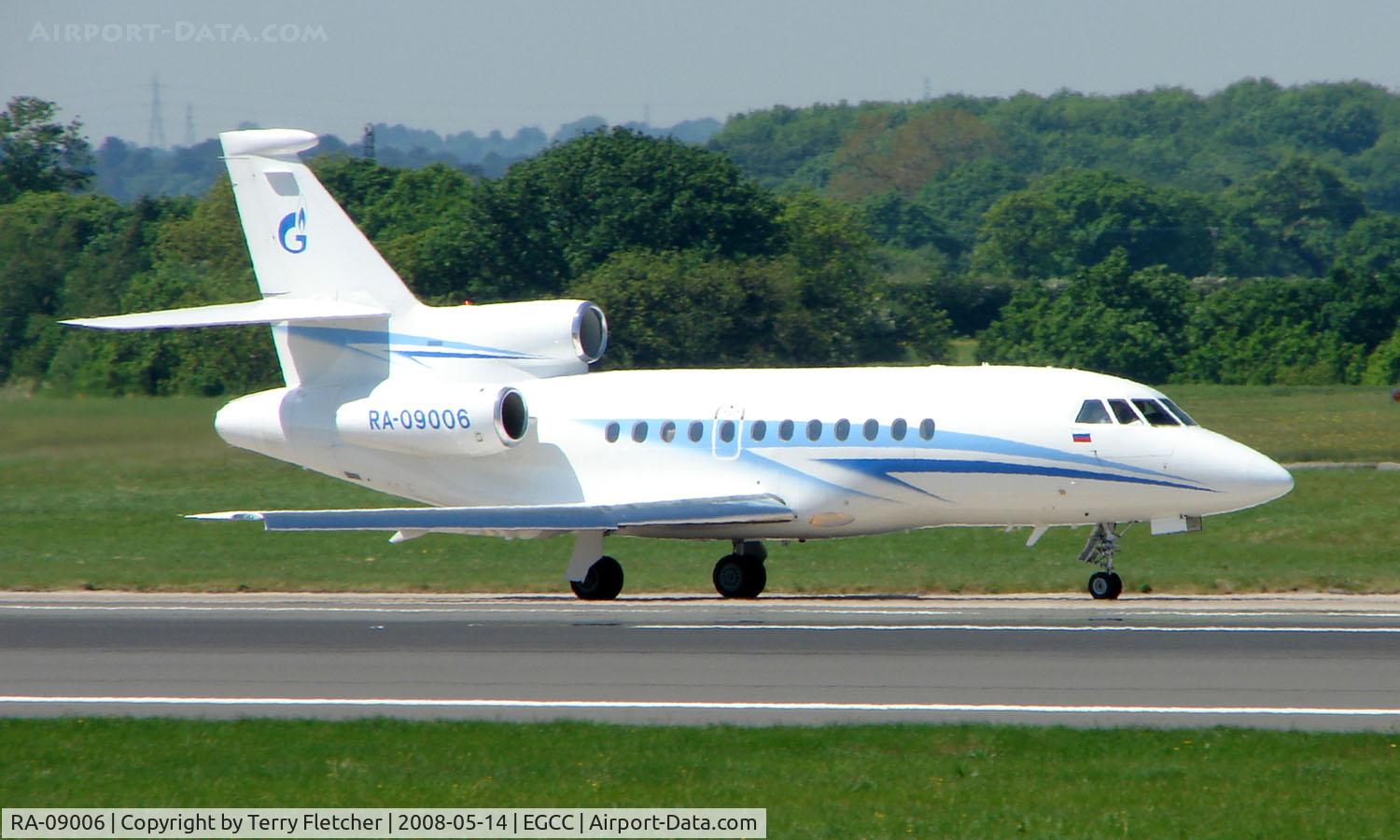 RA-09006, 2006 Dassault Falcon 900EX C/N 164, The UEFA Cup Final (Soccer) in Manchester UK attracted a number of Airliners and Bizjet visitors