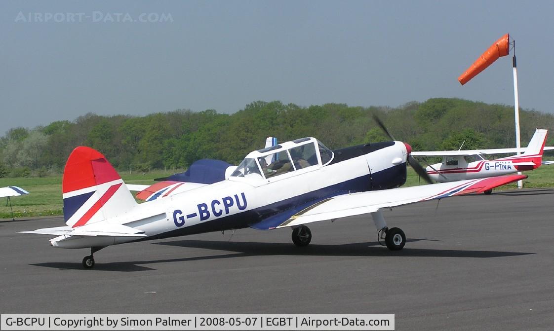 G-BCPU, 1953 De Havilland DHC-1 Chipmunk T.10 C/N C1/0839, Chipmunk taxying out