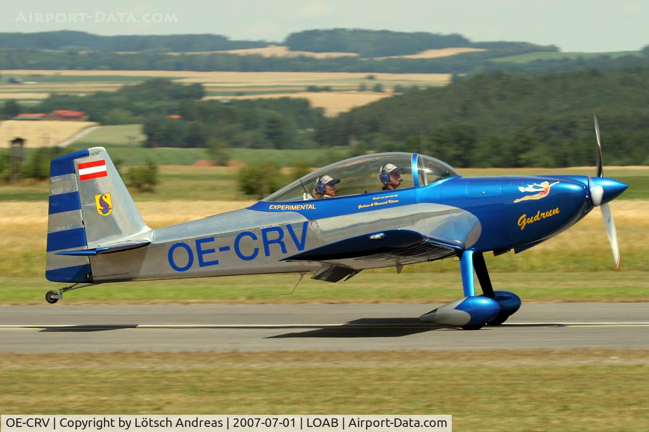 OE-CRV, Vans RV-8 C/N 80514, Private used
