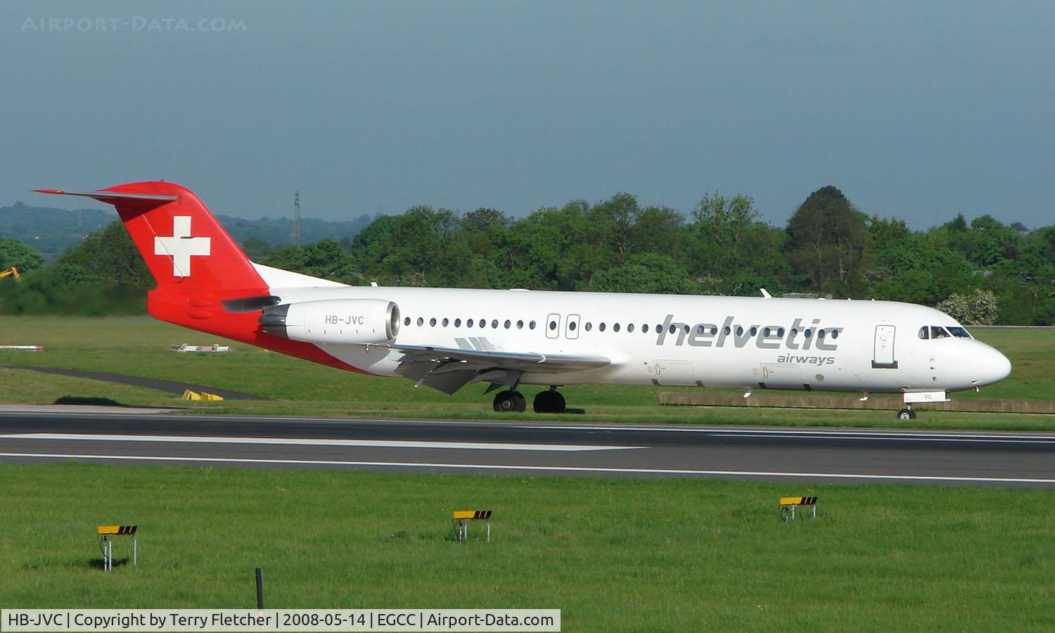HB-JVC, 1994 Fokker 100 (F-28-0100) C/N 11501, Some of the typical traffic that can be seen at Manchester (Ringway)  International