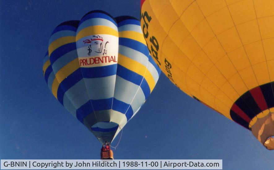G-BNIN, 1987 Cameron Balloons V-77 C/N 1079, G-BNIN Petworth 1988