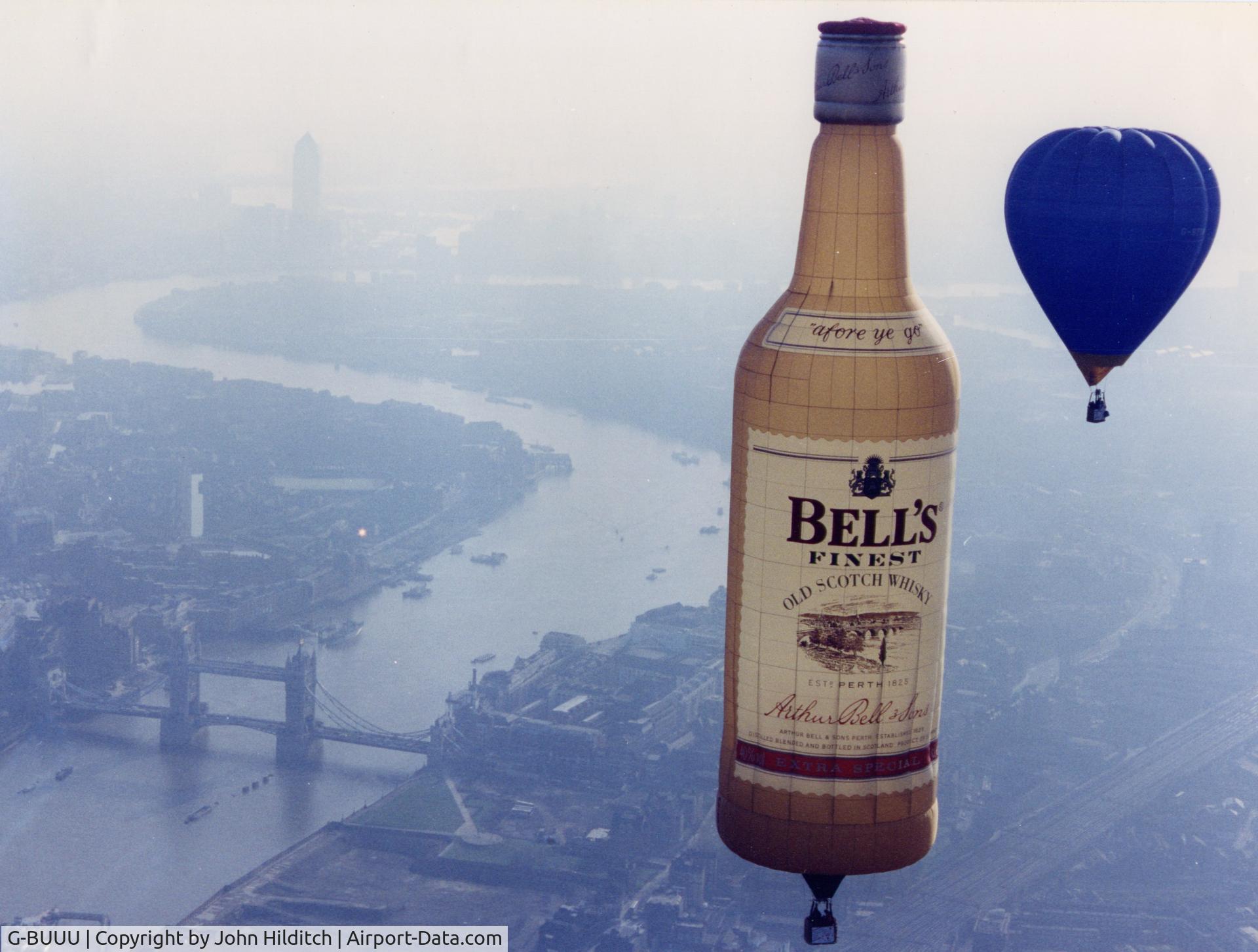 G-BUUU, 1993 Cameron Balloons Bottle-77 C/N 2980, London Calling