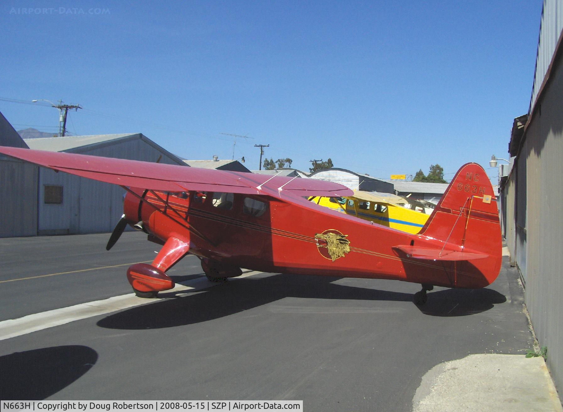 N663H, Howard Aircraft DGA-15P C/N 1766, Howard DGA-15P, Pratt & Whitney R-985 Wasp Jr. 450 Hp, tail with rudder gust lock