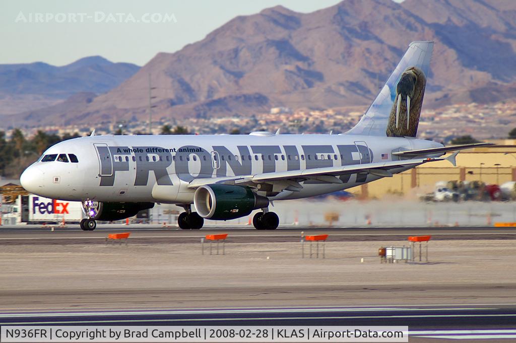 N936FR, 2005 Airbus A319-111 C/N 2392, Frontier Airlines - 'Earl the Walrus' / 2005 Airbus A319-111