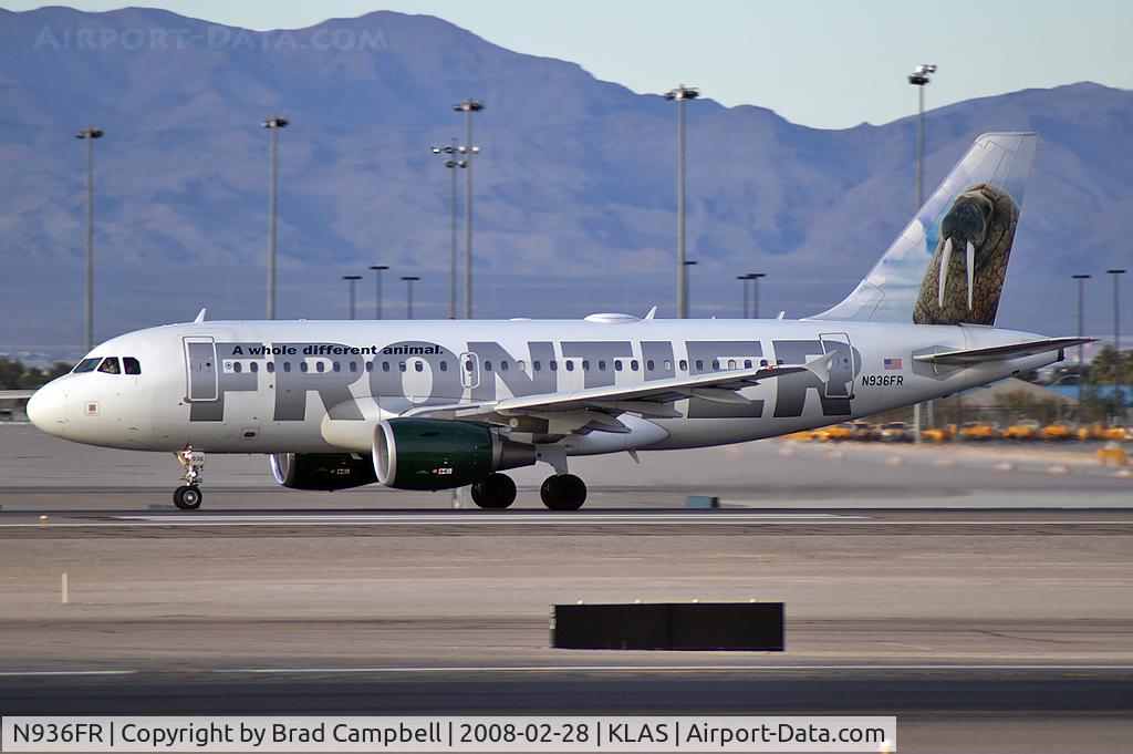 N936FR, 2005 Airbus A319-111 C/N 2392, Frontier Airlines - 'Earl the Walrus' / 2005 Airbus A319-111