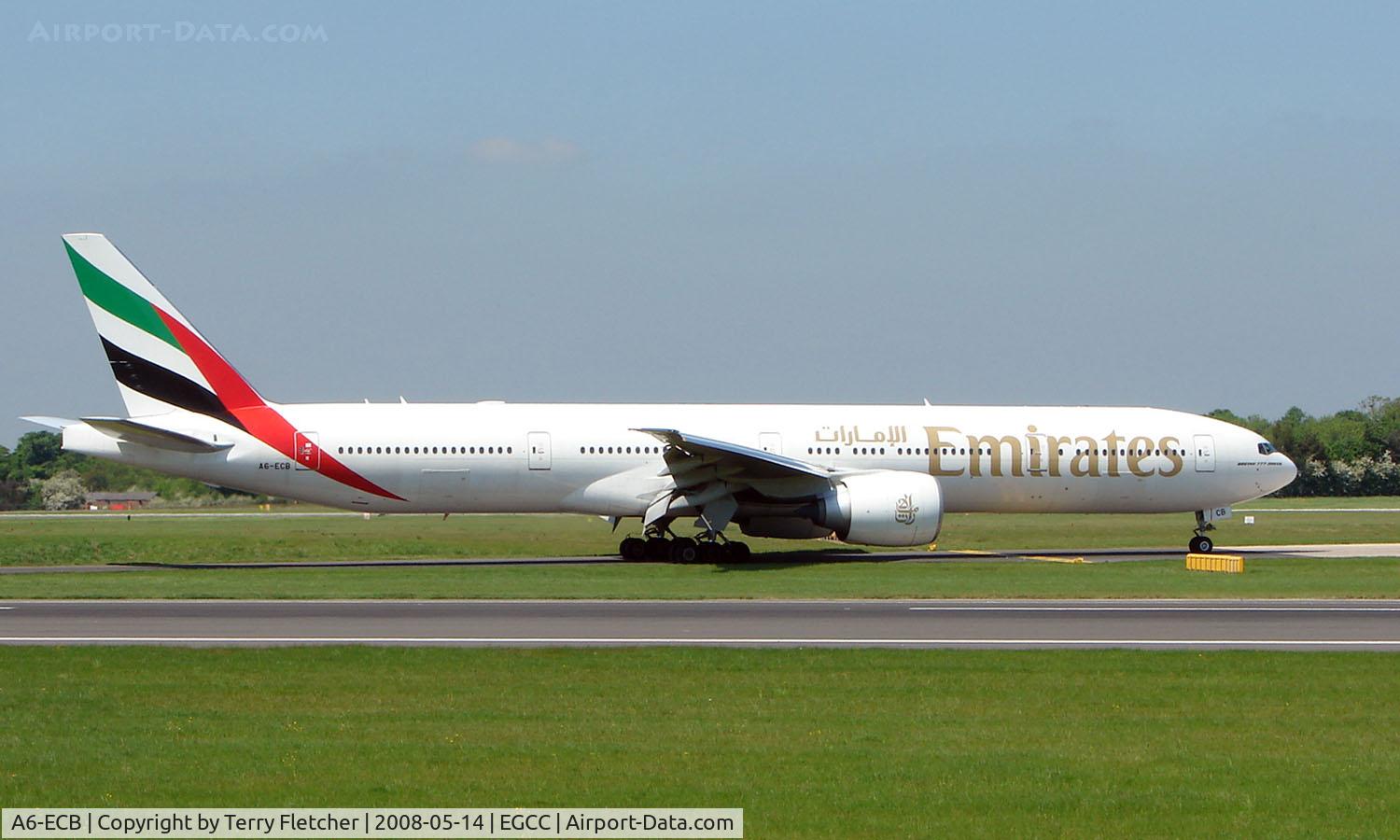 A6-ECB, 2007 Boeing 777-31H/ER C/N 32714, Some of the typical traffic that can be seen at Manchester (Ringway)  International