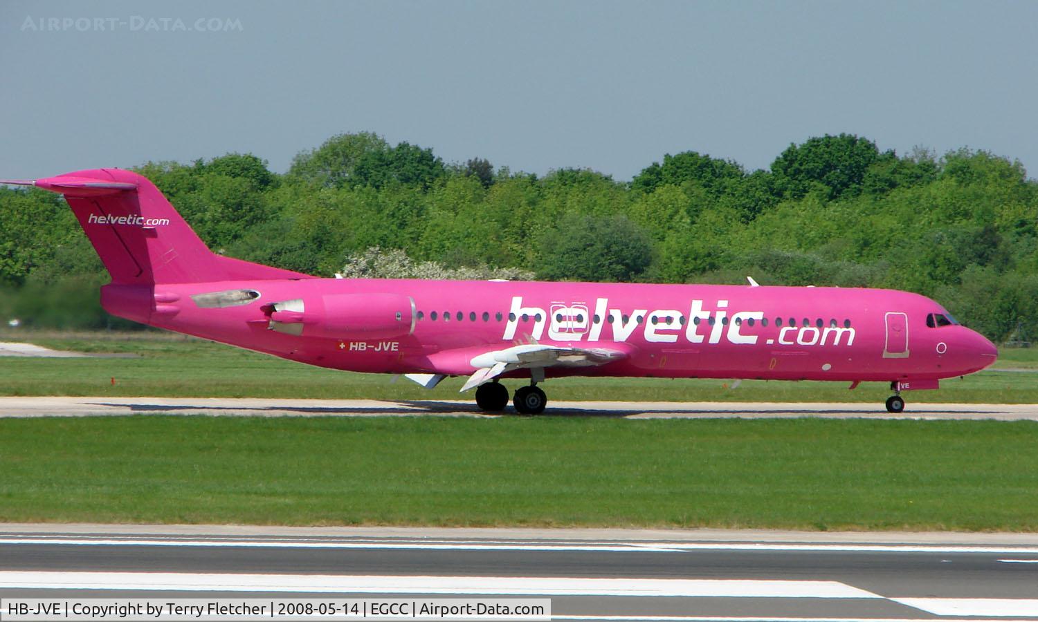 HB-JVE, 1993 Fokker 100 (F-28-0100) C/N 11459, Some of the typical traffic that can be seen at Manchester (Ringway)  International