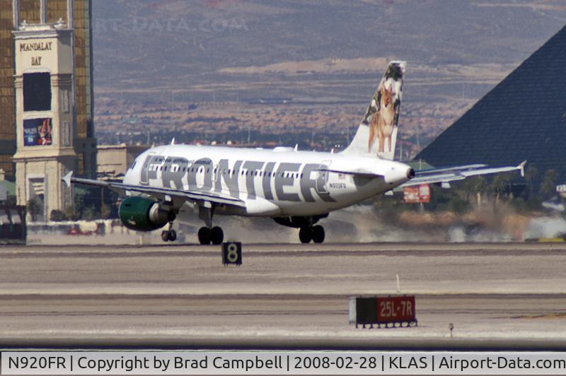 N920FR, 2003 Airbus A319-111 C/N 1997, Frontier Airlines - 'Carl the Coyote' / 2003 Airbus A319-111