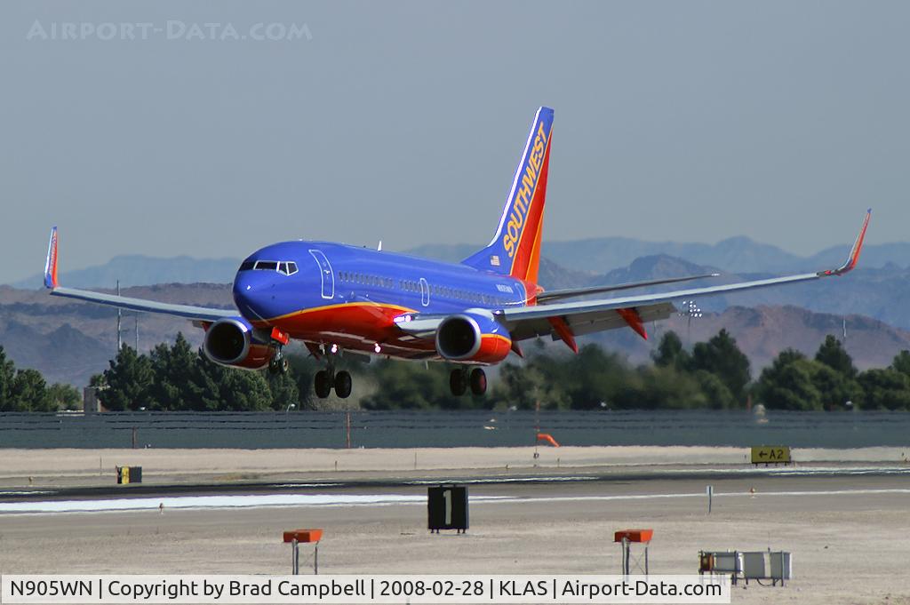N905WN, 2008 Boeing 737-7H4 C/N 36617, Southwest Airlines / 2008 Boeing 737-7H4