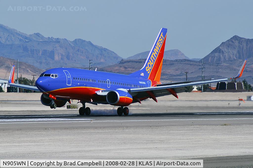 N905WN, 2008 Boeing 737-7H4 C/N 36617, Southwest Airlines / 2008 Boeing 737-7H4