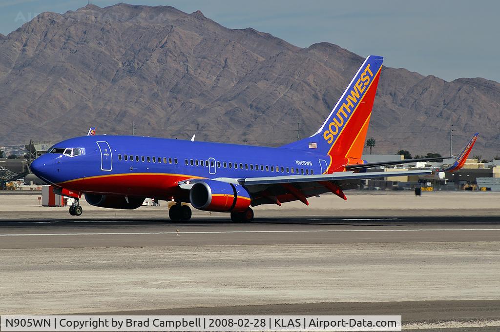 N905WN, 2008 Boeing 737-7H4 C/N 36617, Southwest Airlines / 2008 Boeing 737-7H4