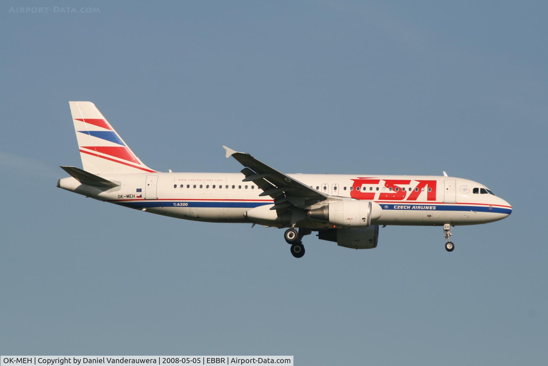 OK-MEH, 2007 Airbus A320-214 C/N 3031, arrival of flight OK630 to rwy 02