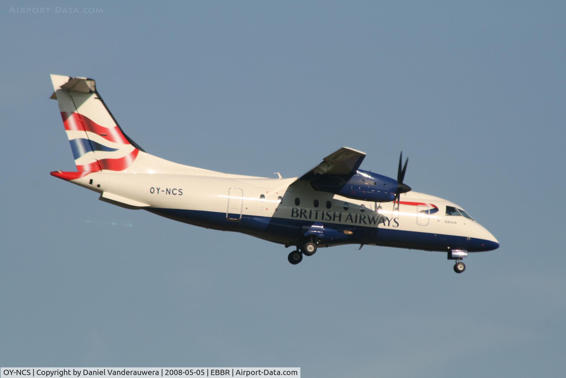 OY-NCS, 1996 Dornier 328-110 C/N 3070, arrival of flight BA8221 to rwy 02