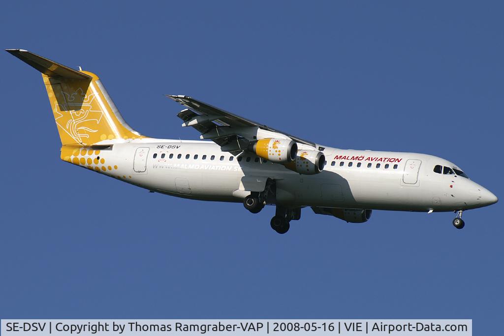 SE-DSV, 1994 British Aerospace Avro 146-RJ100A C/N E3250, Malmö Aviation BAe 146