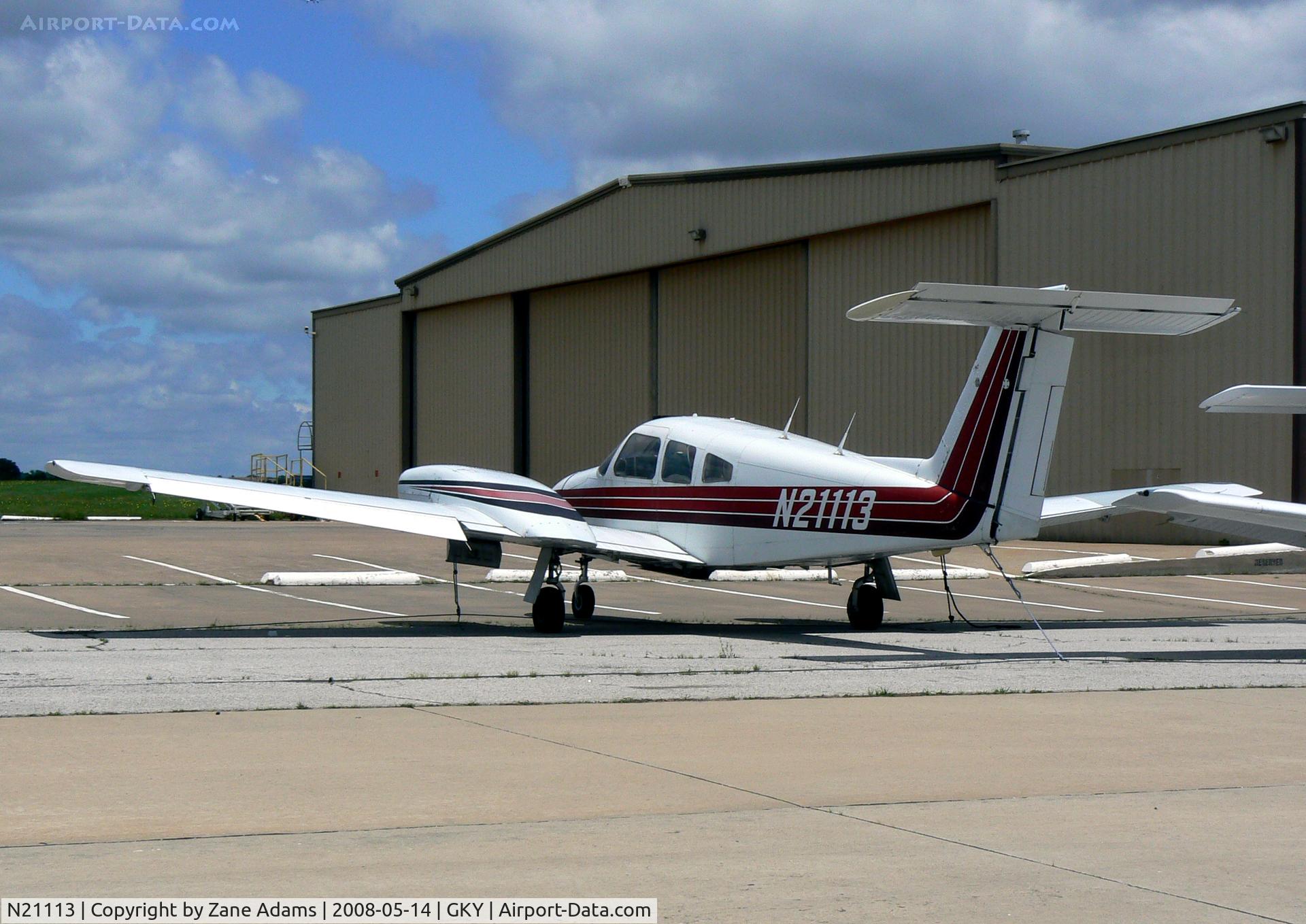 N21113, 1978 Piper PA-44-180 Seminole C/N 44-7995040, At Arlington Municipal
