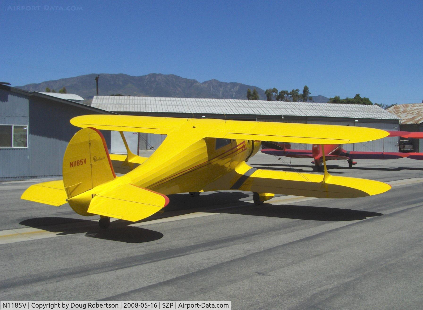 N1185V, 1944 Beech D17S Staggerwing C/N 6746, 1944 Beech D17S STAGGERWING, P&W R-985 Wasp Jr. 450 Hp