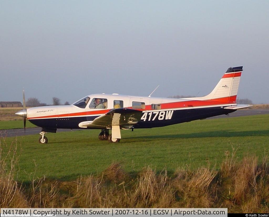 N4178W, 2000 Piper PA-32R-301T Turbo Saratoga C/N 3257178, 78W @ Old Buckenham (EGSV), UK - England
