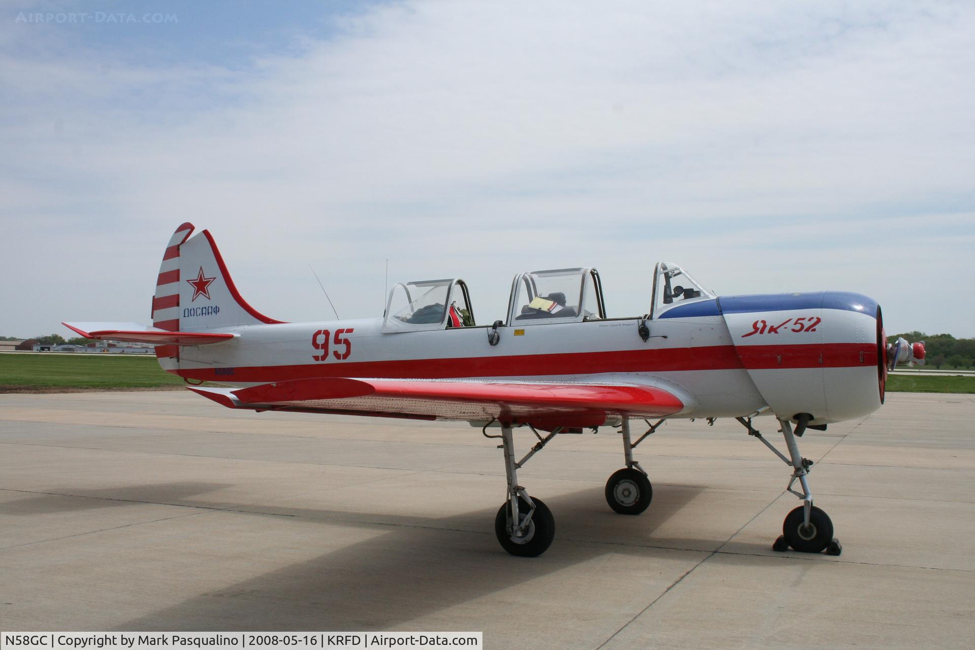 N58GC, 1983 Yakovlev Yak-52 C/N 833511, YAK 52