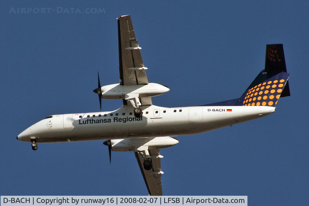 D-BACH, 1993 De Havilland Canada DHC-8-314 Dash 8 C/N 365, Landing ILS-34