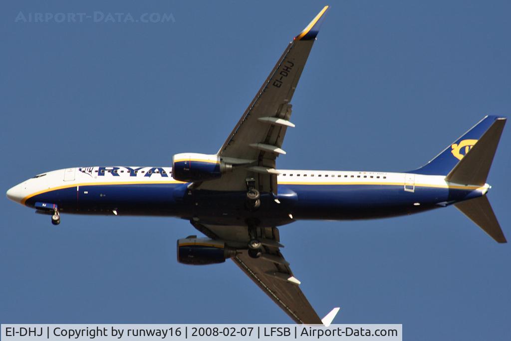 EI-DHJ, 2005 Boeing 737-8AS C/N 33819, Ryanair inbound from Alicante