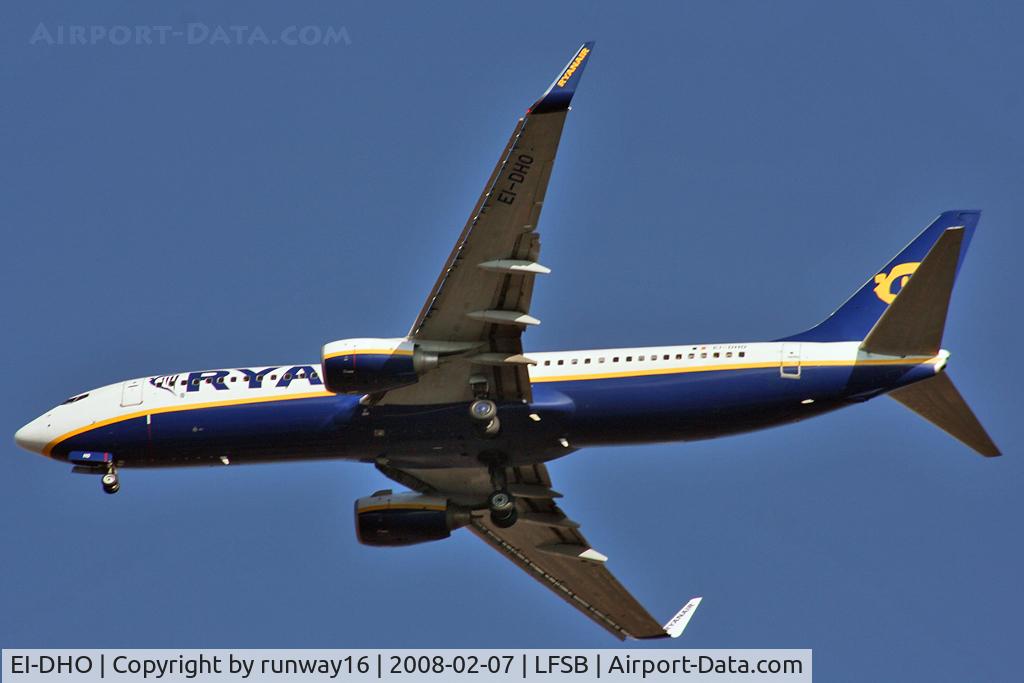 EI-DHO, 2005 Boeing 737-8AS C/N 33578, Ryanair inbound from Gerona