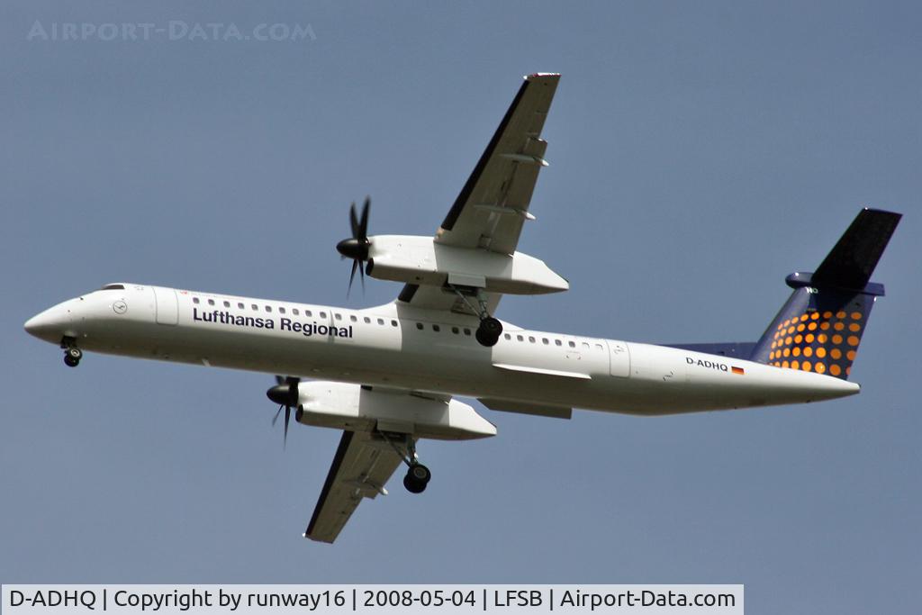 D-ADHQ, 2000 De Havilland Canada DHC-8-402 Dash 8 C/N 4016, Lufthansa inbound from MUC