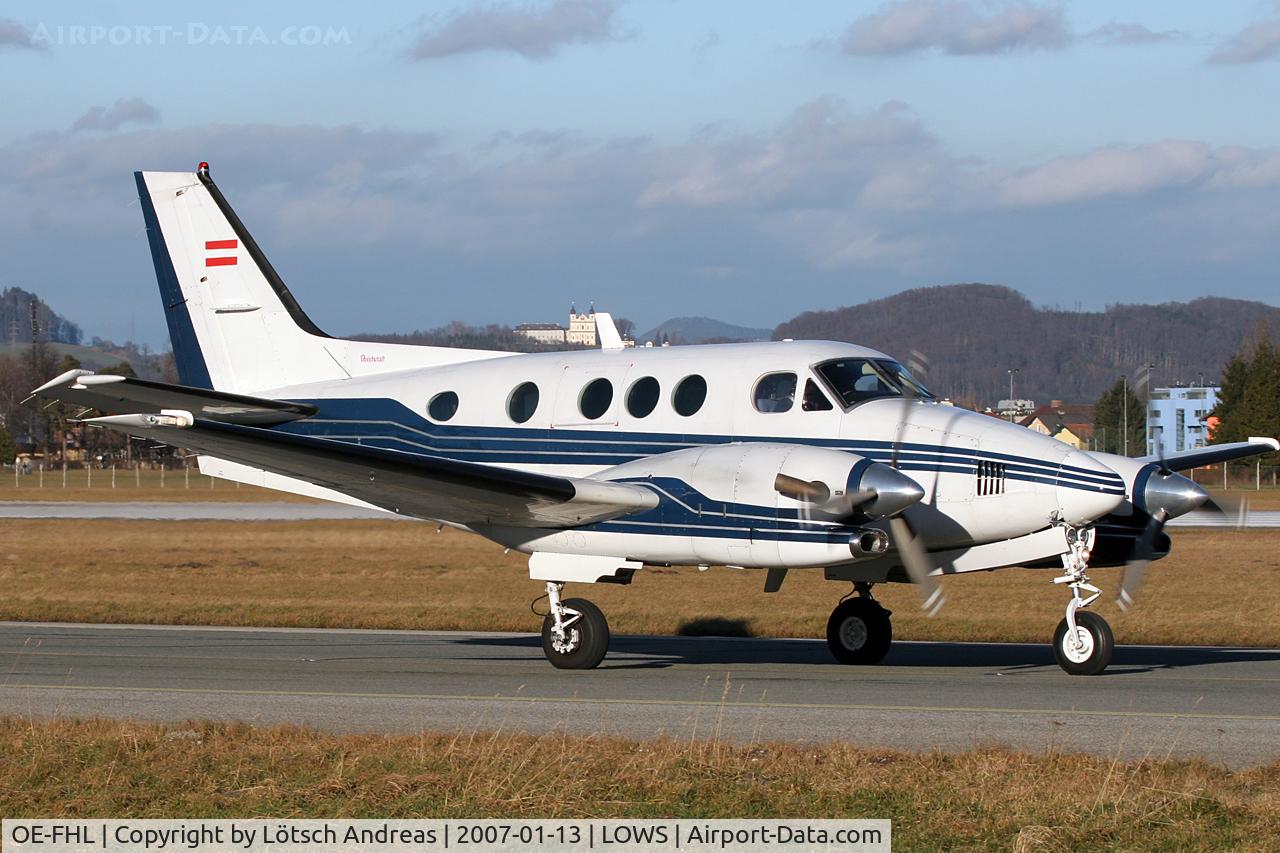 OE-FHL, 1985 Beech C90A King Air King Air C/N LJ-1115, used by Airlink Salzburg