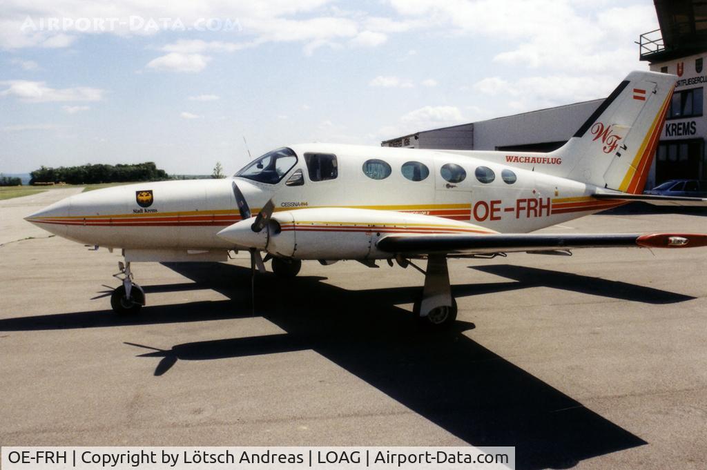 OE-FRH, Cessna 414A Chancellor Chancellor C/N 414A0027, scanned from paperpicture, used by Wachauflug