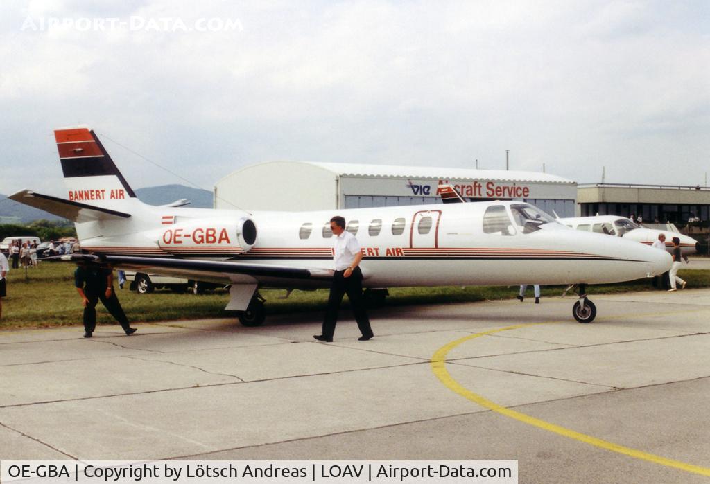 OE-GBA, 1979 Cessna 550 Citation II C/N 550-0085, scanned from paperpicture, used by Bannert Air