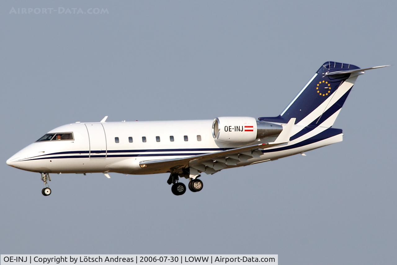 OE-INJ, 1999 Bombardier Challenger 604 (CL-600-2B16) C/N 5435, used by Amira Air