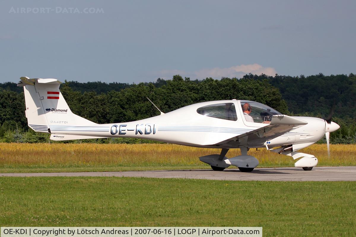 OE-KDI, 2003 Diamond DA-40D Diamond Star C/N D4.020, used by Diamond Sportflieger Club