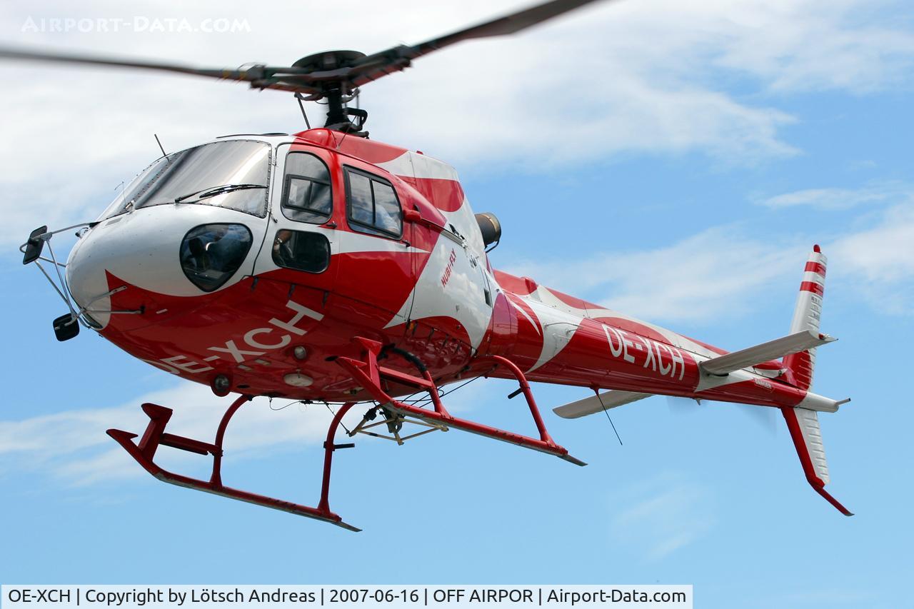OE-XCH, Eurocopter AS-350B-2 Ecureuil Ecureuil C/N 2799, used by Hubi Fly