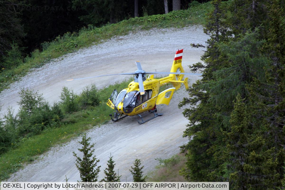OE-XEL, 2001 Eurocopter EC-135T-2 C/N 0187, used by ÖAMTC Flugrettung, rescue mission at Hochwurzen