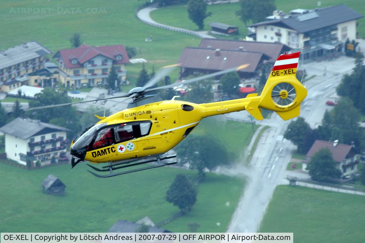 OE-XEL, 2001 Eurocopter EC-135T-2 C/N 0187, used by ÖAMTC Flugrettung, rescue mission at Hochwurzen