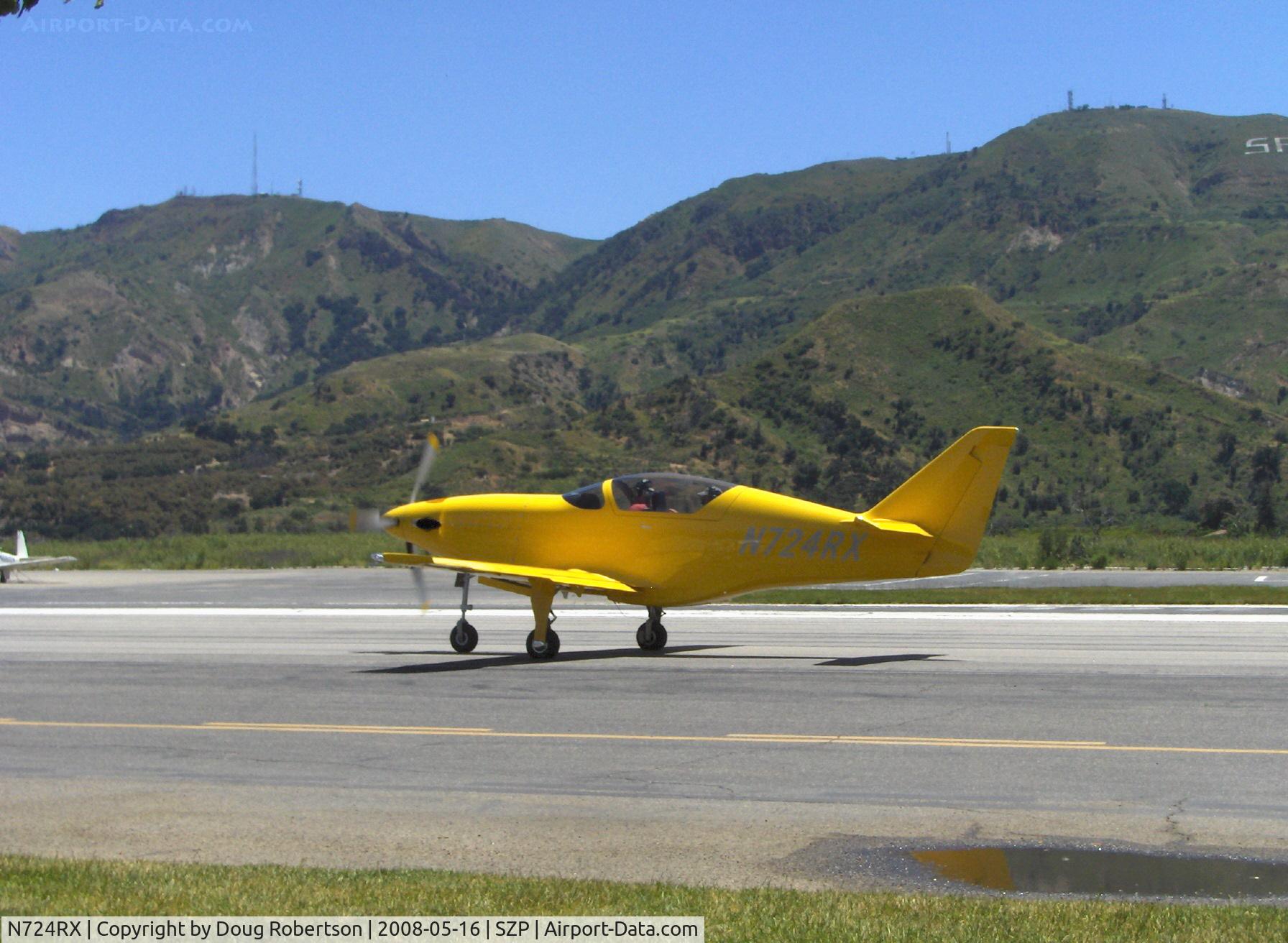 N724RX, 2006 Legend Aircraft Legend C/N 001, 2006 Snead Special TURBINE LEGEND, Walter M 601-D Turbine, 724 shp, taxi to Rwy 22