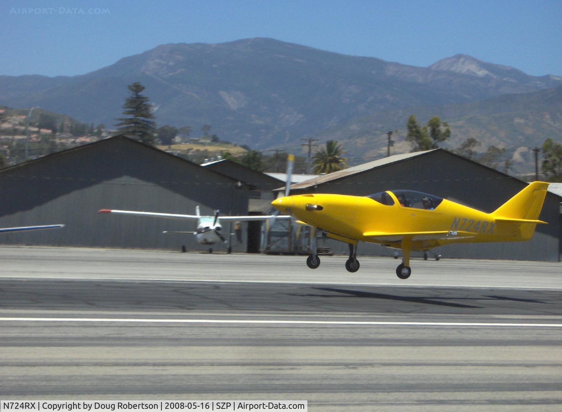 N724RX, 2006 Legend Aircraft Legend C/N 001, 2006 Snead Special TURBINE LEGEND, Walter M 601-D Turbine, 724 shp, landing Rwy 22