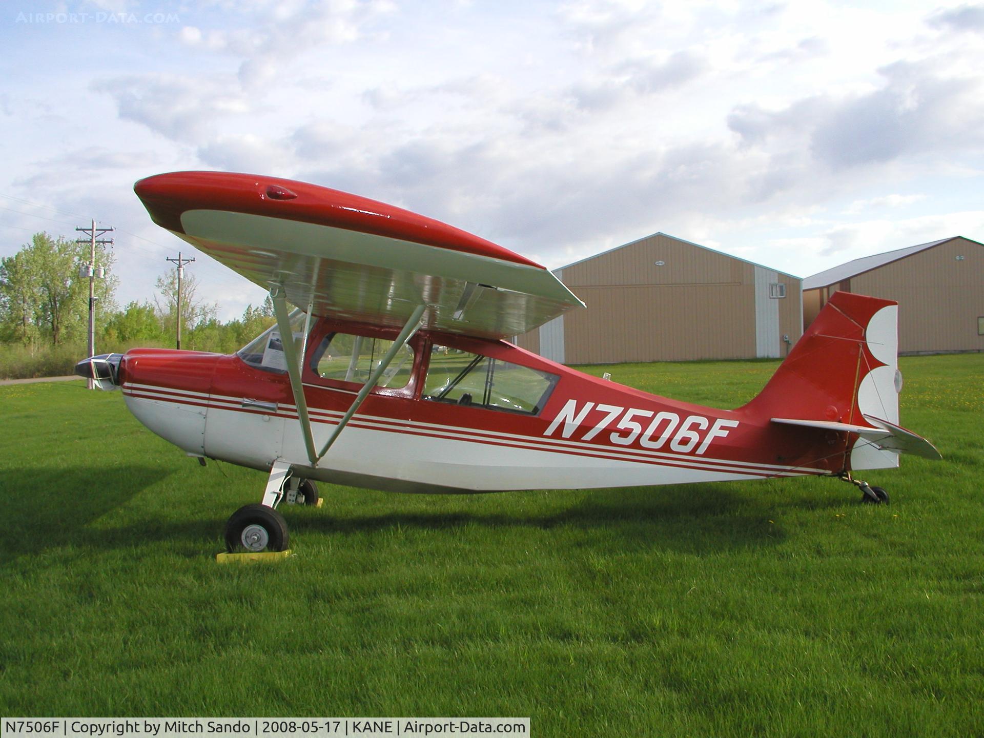 N7506F, 1969 Champion 7ECA Citabria C/N 717, Tied down at Anoka County.