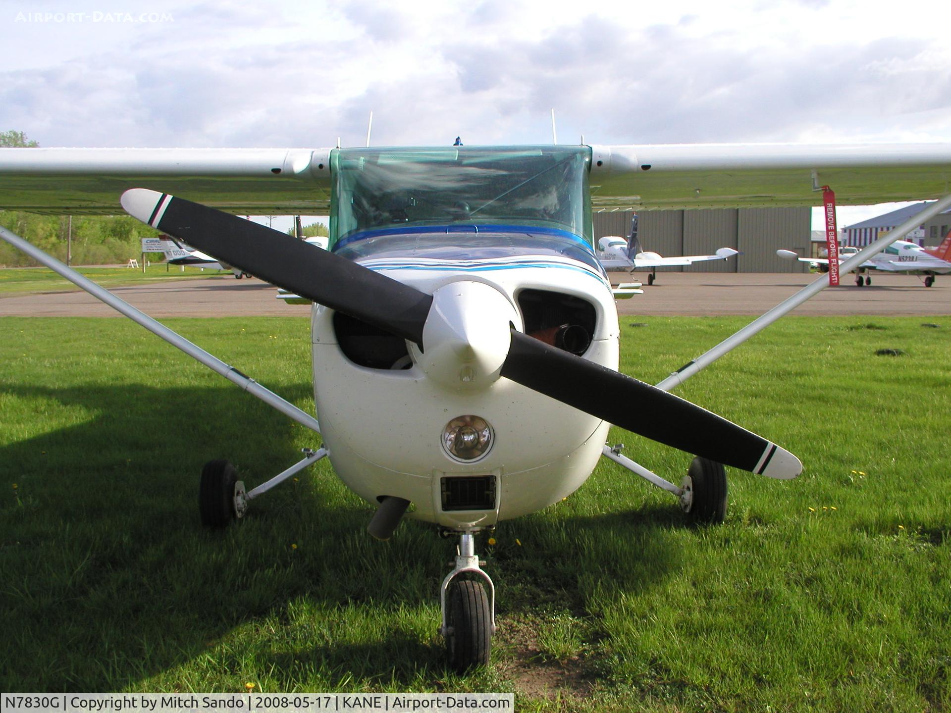 N7830G, 1970 Cessna 172L C/N 17259530, Tied down at Anoka County.