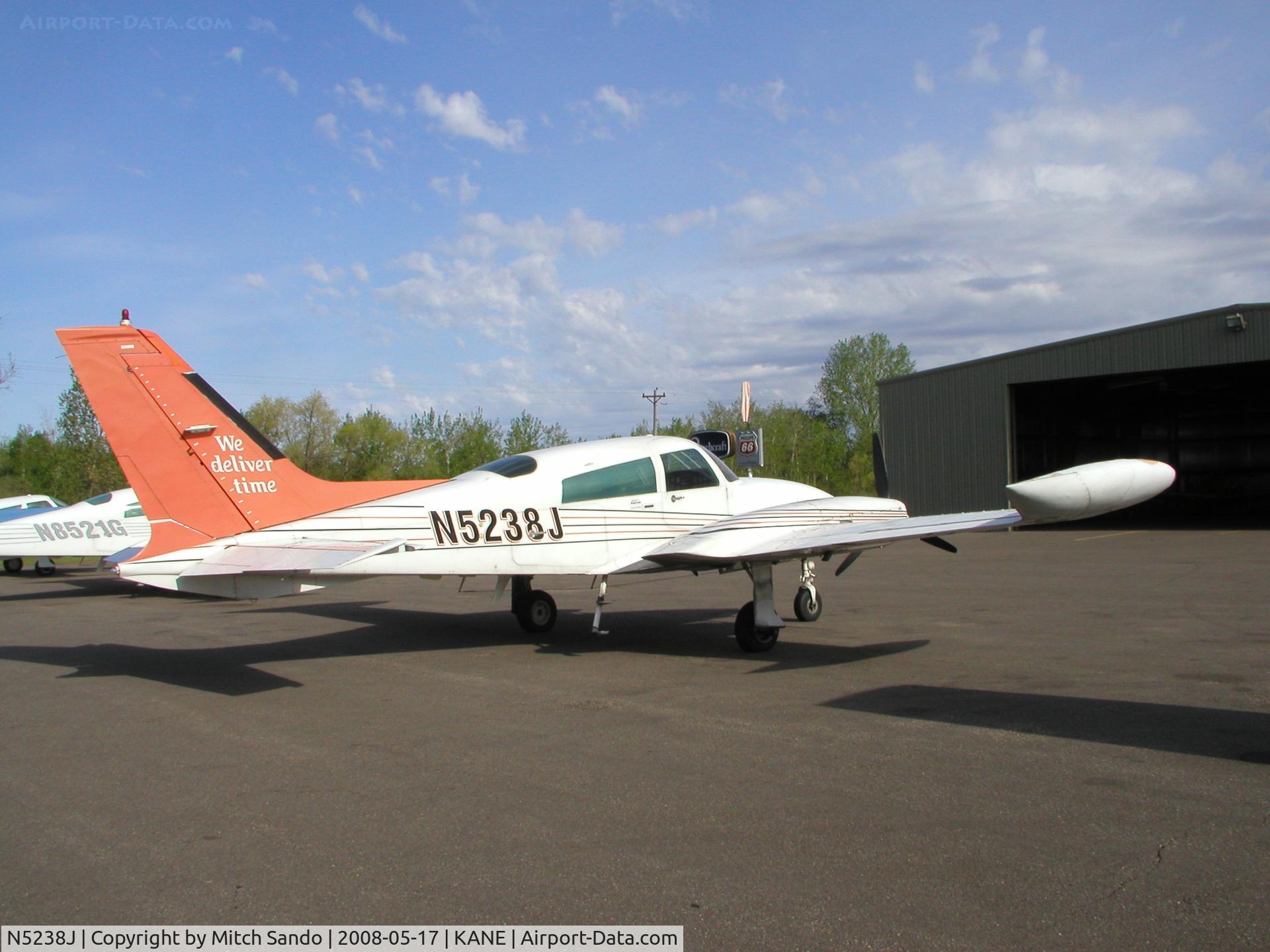 N5238J, 1976 Cessna 310R C/N 310R0810, Parked on the ramp at Cirrus Flight Operations.