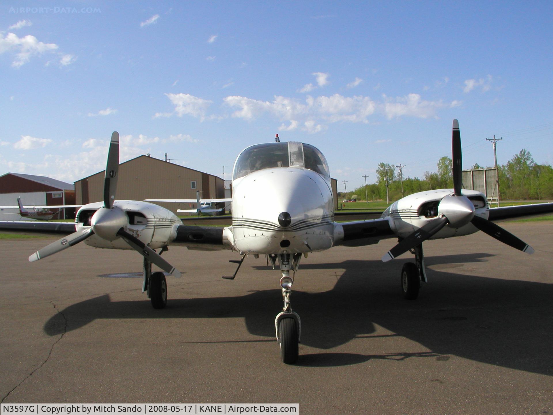 N3597G, Cessna 310R C/N 310R0875, Parked on the ramp at Cirrus Flight Operations.